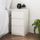 Sienna 3 Drawer Bedside Table storage space for personal items- White 3