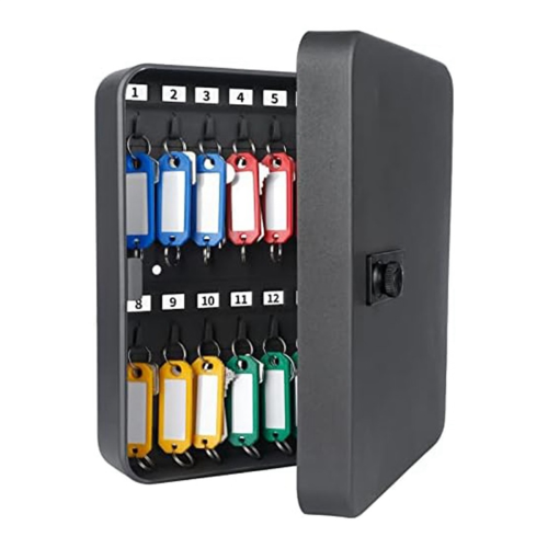 key cabinet Key Cabinet with Combination Lock Wall-Mounted Key Storage Box with Resettable Combination Black Digital Security Box