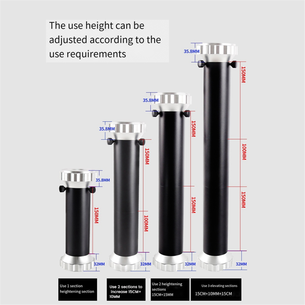 Telescope Extension Tube Three Section Extension Tube For Increase Height Between Equatorial Mount And Tripod Telescope Accessories 4853572069007