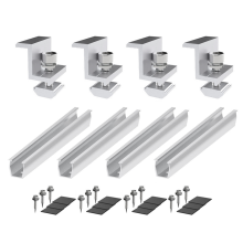 Photovoltaic Panel Rail Solar Panel Mount Bracket Photovoltaic Panel Rail Solar Panel Mount Fastening Module with Mid for Trapezoidal Roof 30mm