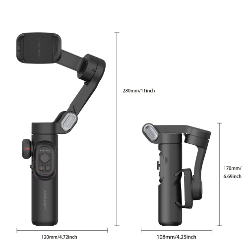 AOCHUAN 3-Axis Handheld Gimbal Stabilizer for Smartphone with 1