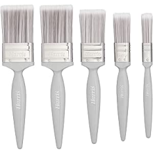Harris Essentials Walls & Ceilings Paint Brush Set | Pack of 5 |