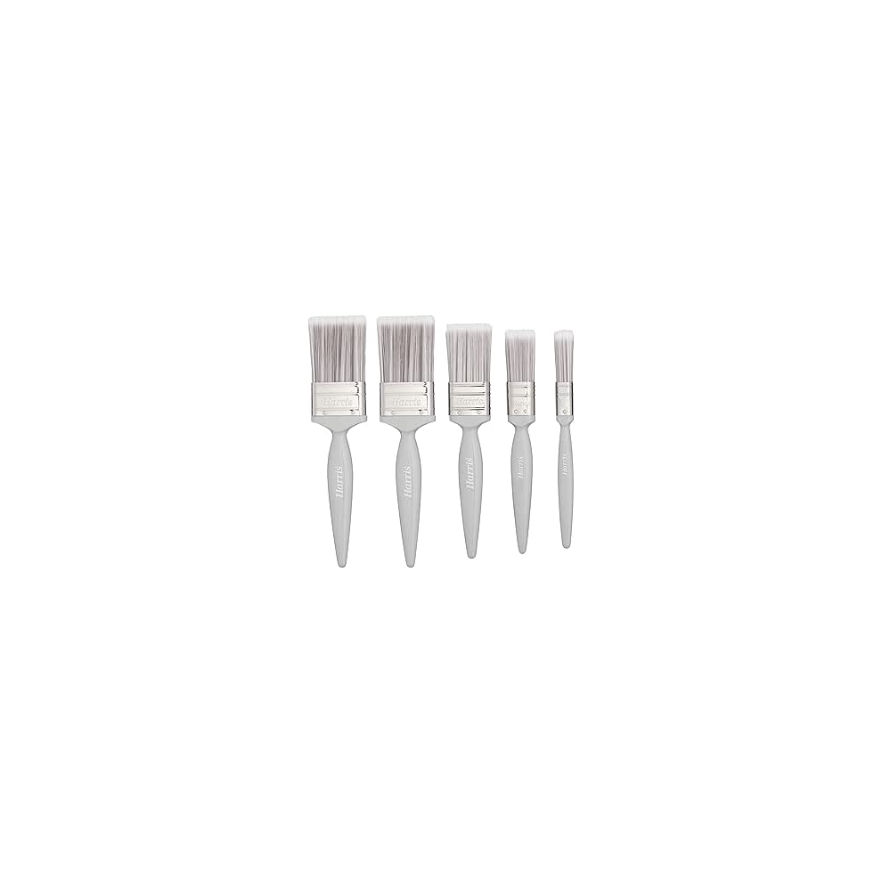 Harris Essentials Walls & Ceilings Paint Brush Set | Pack of 5 |