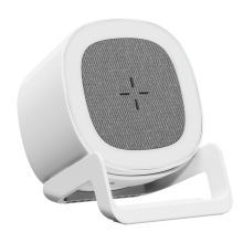 Bluetooth Speaker 4 in 1 15W Wireless Charger Stand with Bluetooth Speaker Touch Control RGB Lamp with Phone Holder for Gifts Girls Boys B