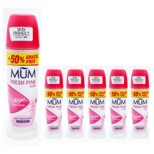 6 x 75ml Mum Roll On Fresh Link Rose 48H Anti Perspirant Deodorant