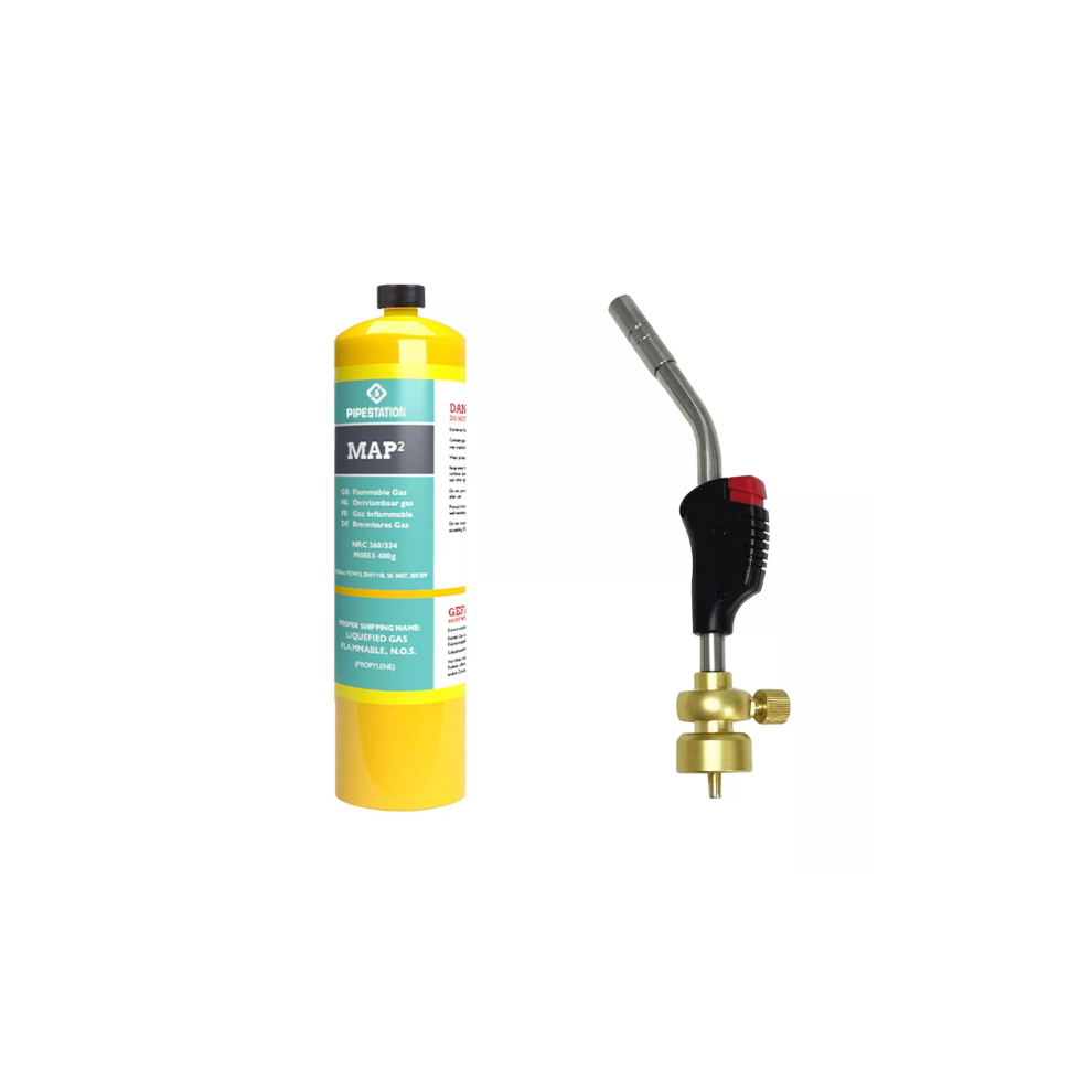 Blow Torch + Mapp Gas Cylinder | Gas Torch For Map Plus Or Propane | Blowtorch 33010113