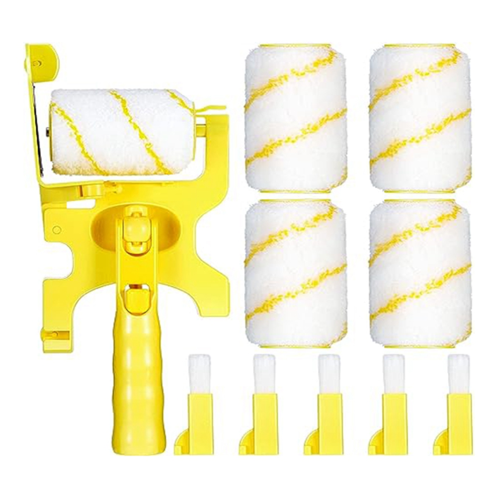 ceiling paint roller Paint Edge Roller Brush with Roller Brush Extension Pole for Home Room Wall CeilingWindow Painting Cleaning Paint Roller