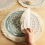 Dining Mat 2Pcs Printed Place Mat Bohemian Tassel Printed Coaster for Home Insulation Circular Shape Dinner Table Layout Props, C 4