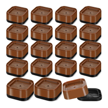 Furniture Risers  Furniture Risers Adjustable Bed Risers Desk Leg Risers 1.38Inch Stackable Heavy Duty Bed Lifts Risers Square Bed Raising