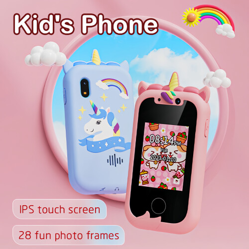 KP08 Kids Smart Phone Toys Dual Camera Blue 2