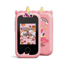 KP08 Kids Smart Phone Toys Dual Camera Blue Pink