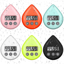 Shower Timer 6Pcs Shower Timer for Adults Kids,Digital Waterproof Kitchen Timer Magnetic Small Shower Clock Alarm Energy Home Timer