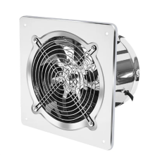 Exhaust fan 6Inch Booster Fan Extractor Exhaust Fan Ventilation Pipe Fan for Bathroom Toilet Kitchen Wall Window Stainless Steel Fan