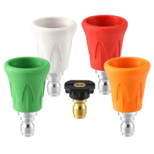 Pressure Washing Nozzle Pressure Washer Nozzle Guard,High Power Washer Nozzle Tips,5Pcs Pressure Washing Nozzle Holder with 1/4in Quick Connect
