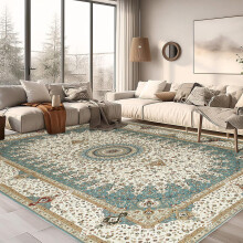 (240x320 cm (8 ft x 10 ft 6 in), WILLOW TEAL) Extra Large Rugs Traditional Non Slip Soft Carpets