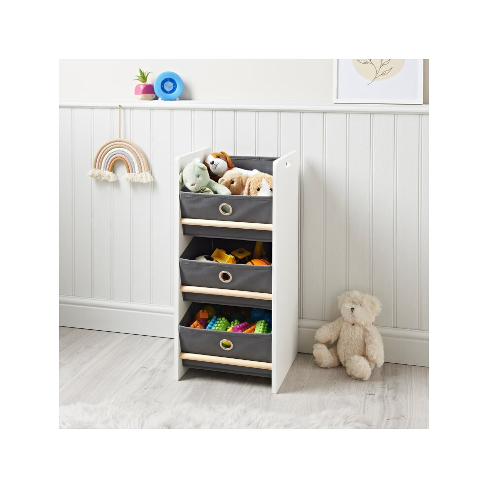 Kids Home 3 Tier Storage Unit for housing all their toys, books & more