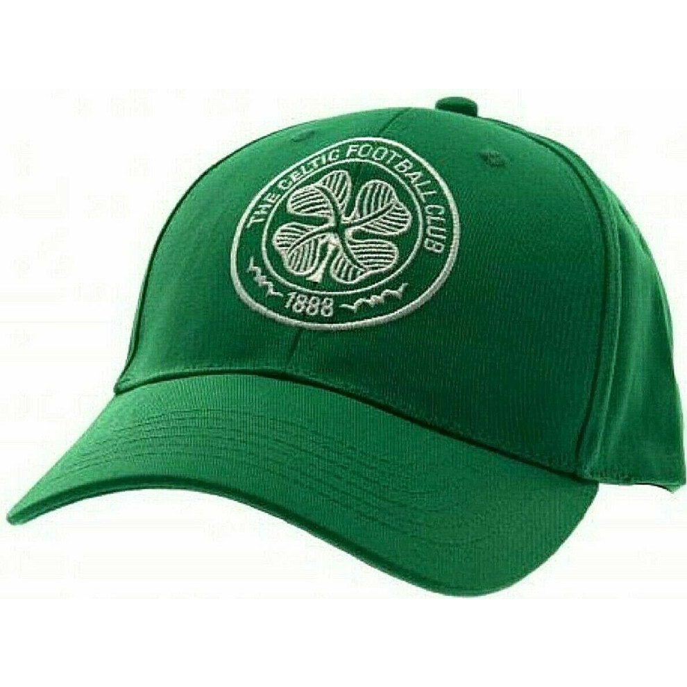 Celtic Fc Official Football Crest Baseball Cap Green