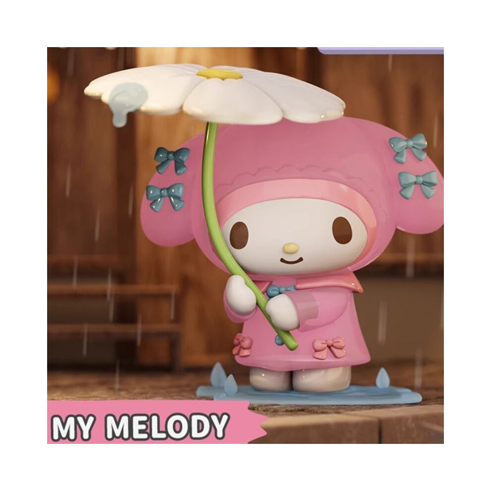 (Melody)Combinaison de pluie Sanrio Kuromi Melody Pochacco Pompurin jouet enfant cadeau de Noël