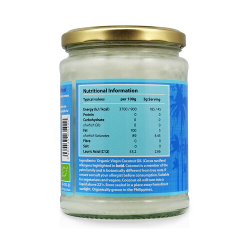 Bob's Best Organic Coconut Oil - 500ml - Virgin, Raw & Cold Pressed 2
