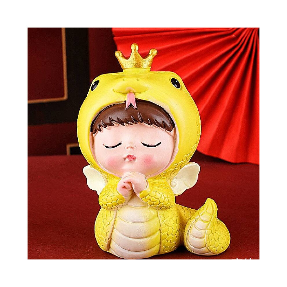 (Style L)Année du Serpent Mascotte Jouet Résine Décoration Gâteau Chambre Poupée Décoration Cadeaux