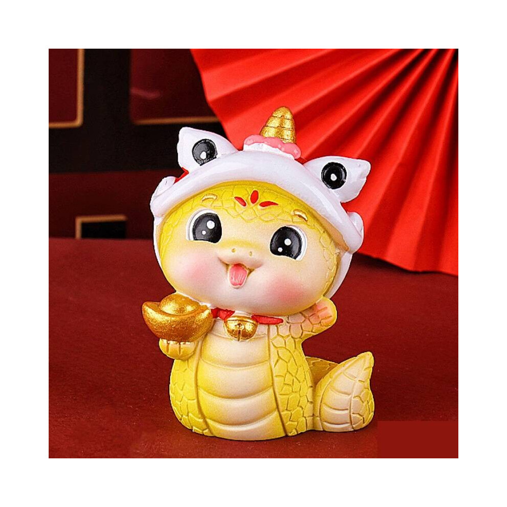 (Style I)Année du Serpent Mascotte Jouet Résine Décoration Gâteau Chambre Poupée Décoration Cadeaux