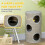PawHut PawHut Cat Barrel Tree Tower with Sisal, Cosy Platform, Light Grey 5