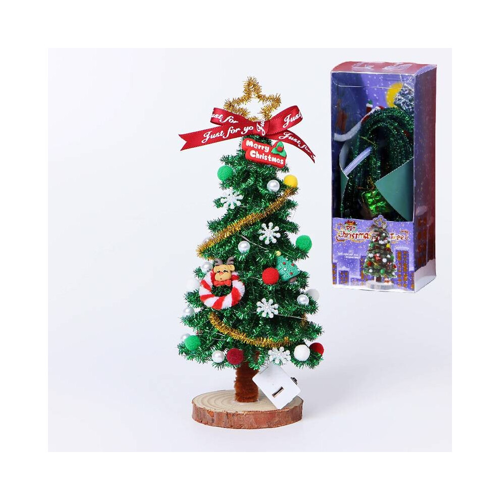 (Red Green)Décompresser Twister Stick Bricolage Matériel Pack Cadeau Arbre de Noël Assemblage Jouet Cadeau