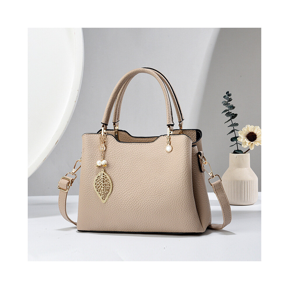 (Khaki)Élégant nouveau à la mode cadeau fête des mères pour femmes chic bandoulière sac seau