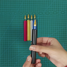 Kantenölstift Kantenölstift Messingköpfe Kantenölartefakt Farbe Kantenölstift Lederkantenverarbeitungswerkzeug Aluminiumkantenölstift