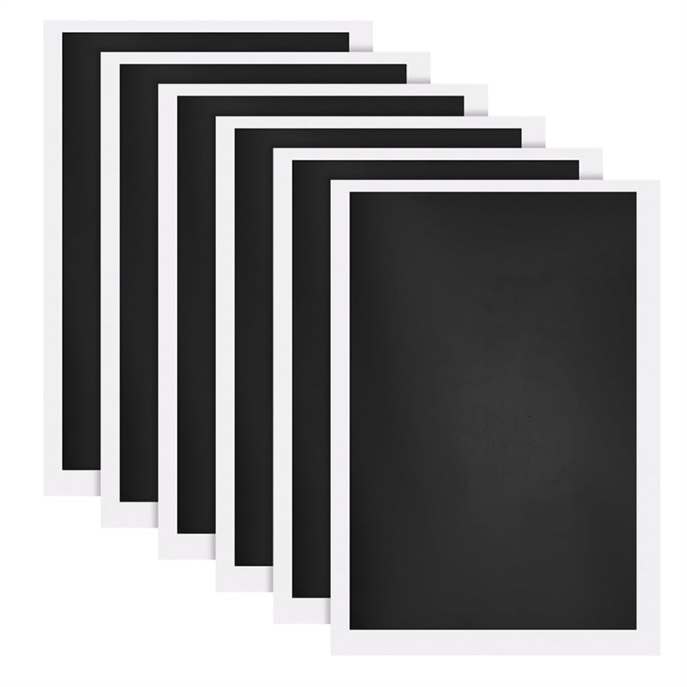 Papel De Marcado Para Grabado LáSer, 6 Piezas, Papel De CeráMica A Color, Apto Para Vidrio, Metal, CeráMica, Manualidades, Color Negro.-image