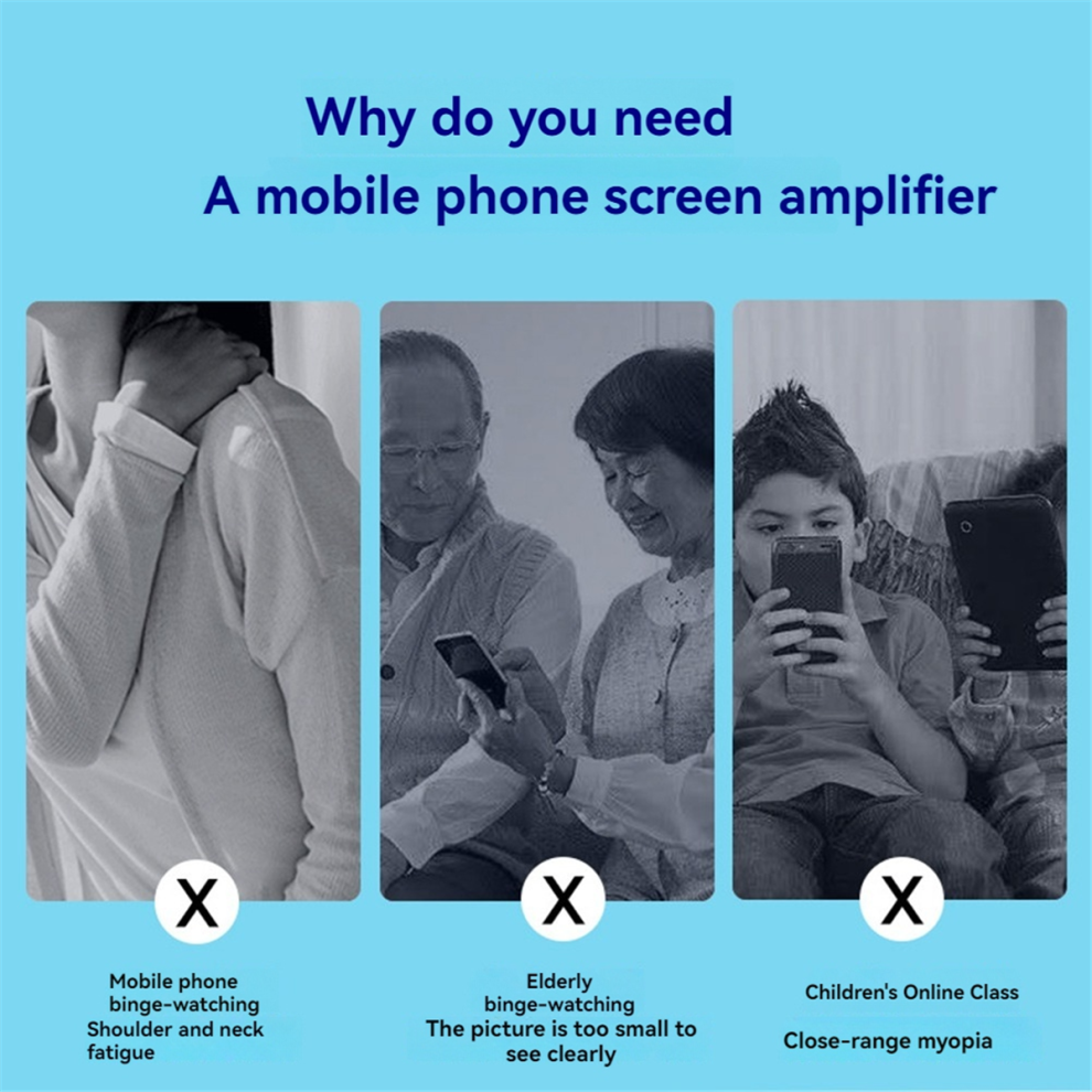 Phone Screen Amplifier Folding Mobile Phone Magnifying Glass Hd Cell Phone Screen Amplifier Projector Screen Enlarge Magnifier Phone Holder 4852384711623