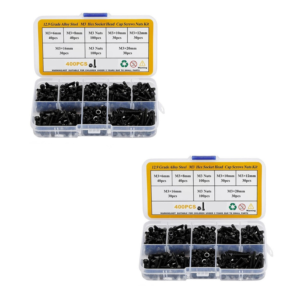 Juego De Tuercas Tornillos De Cabeza Hueca Hexagonal Con Tornillo De CombinacióN CilíNdrico Juego De Tuercas-image