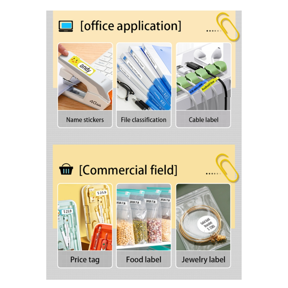 Stampante Termica P15 Stampante Termica Etichettatrice Per Codici A Barre Bluetooth Per Ufficio Stampante Tascabile Mini Fai Da Te Bluetooth-image