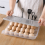 Egg box Automatic Rolling Egg Box Refrigerator Crisper Egg Basket Storage Container Kitchen Storage Box White 6