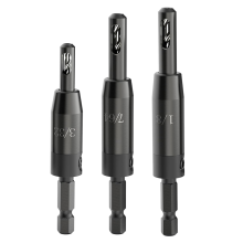 self centering drill bit Self Centering Drill Bit Set, for 1/4 in Hex Shank Drill, Countersink Drill Bits for Wood and Hole 3/32in, 7/64in, 1/8in