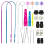 Drawstring Threader Set Flexible Drawstring Threader Set with Stainless Steel Sewing Loop Hook Seam Tweezers Cord Lock 1