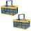 Folding Rest Folding Plastic Storage Basket Folding Storage Basket Folding Basket with Handle 1