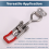 Toolbox lock 4PCS Adjustable Toolbox Case Metal Toggle Latch Catch Clasp Quick Release Clamp Anti-Slip Push Pull Toggle Clamp Tools 8