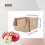 Plastic Basket Stackable Plastic Basket Kitchen Storage Basket Fruit & Vegetable Plastic Storage Basket Plastic Storage Rack（Beige） 9