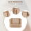 Plastic Basket Stackable Plastic Basket Kitchen Storage Basket Fruit & Vegetable Plastic Storage Basket Plastic Storage Rack（Beige） 8