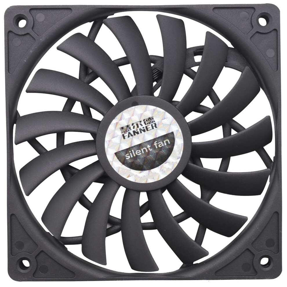 Computer Cooling Fan Thin 12Mm Thickness 120X120x12mm 12V Desktop Computer Host Quiet Fan With Speed 12Cm Chassis Cooling Fan Black 4852384740531