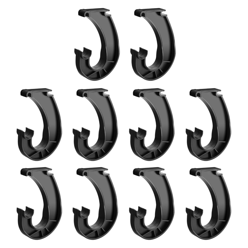 Hanging Closet Rod Support 10Pcs Hanging Closet Rod Support,Closet Shelf Rod Holder, J-Shaped Closet Brackets For Hanging Clothes Cabinets Storage 4852384737104
