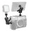 Magic Double 1/4 Ball Head Adapter Magic Arm Crab Clamp 3/8 Mount Light Field Monitor Camera Stack Bracket - Μαύρο 6