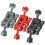 Magic Double 1/4 Ball Head Adapter Magic Arm Crab Clamp 3/8 Mount Light Field Monitor Camera Stack Bracket - Μαύρο 8