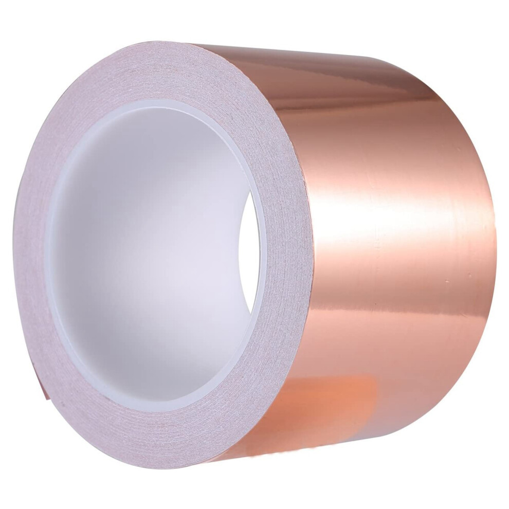 Copper Foil Tape Copper Foil Tape 70Mm X 20M For Emi Shielding Conductive Adhesive For Electrical Repairs,Snail Barrier Tape Guitar 4852384748865