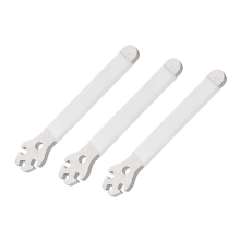Clé à rayons blanche pour VTT, 3 pièces, correcteur de réglage, installation d'un outil pour capuchon de rayon en acier