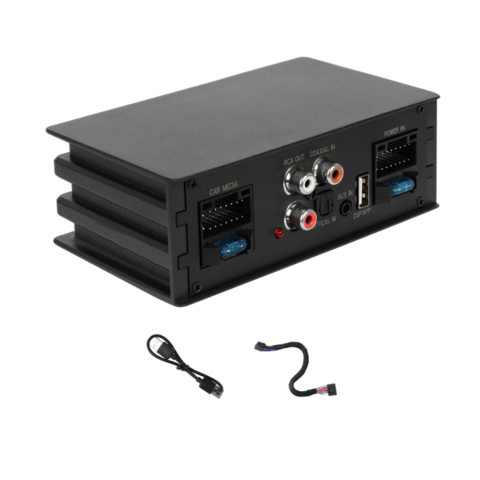 Car Amplifier Car Digital Signal Processor Amplifier For Radio Stereo Subwoofer With Fiber Optic Input Plug And Play 4852715986348