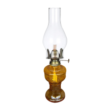 Kerosene lamp Rustic Oil Lamp Vintage Glass Coal Lamp Oil Lamps for Indoor Use Home Decor Lighting Oil Lantern Yellow