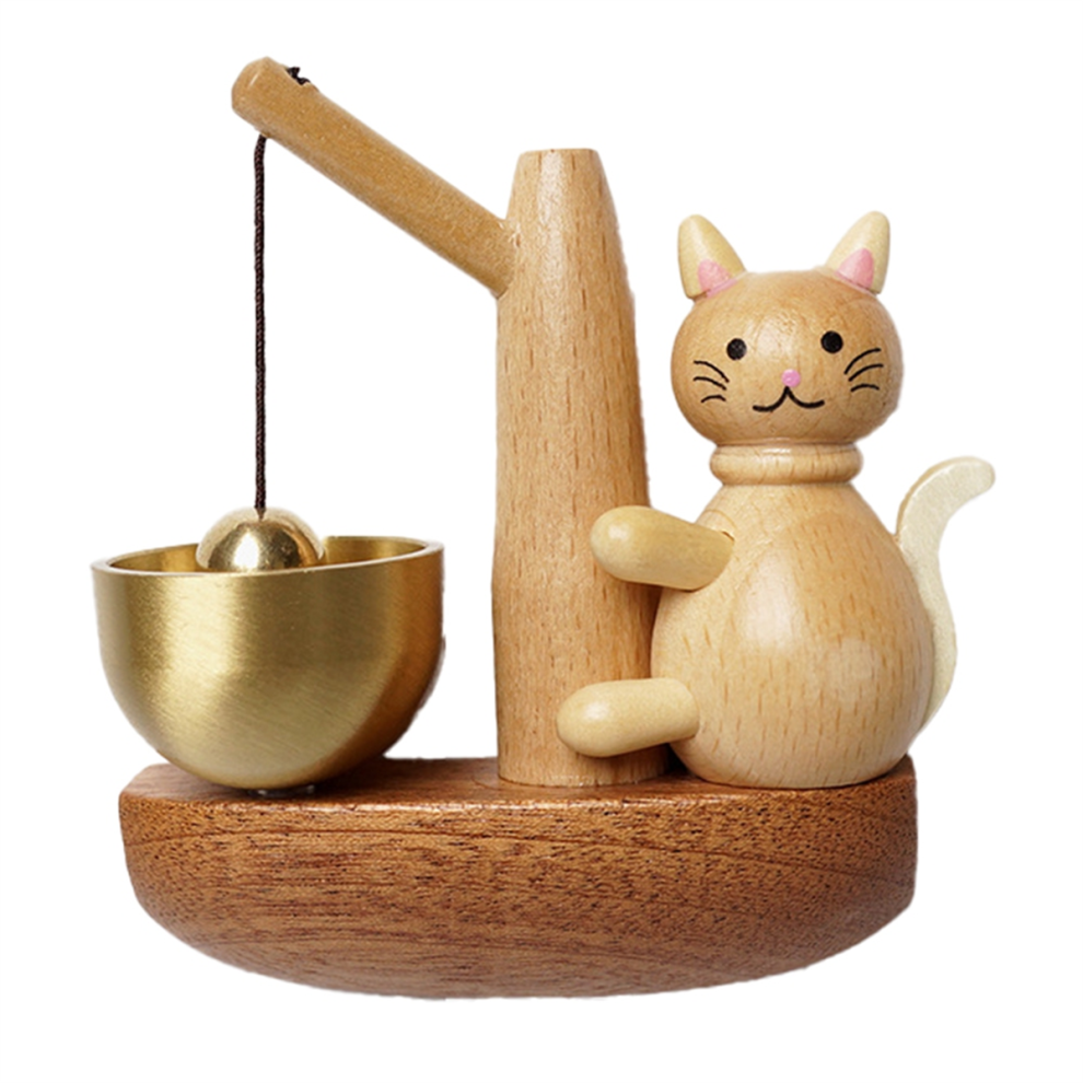 Doorbell Beech Wood Wooden Door Bell Wind Chime, Room Decor, Garden Landscape Bell, Shopkeeper Reminder 4852715991786