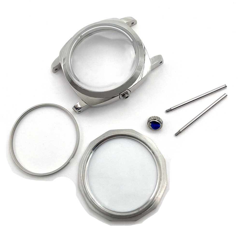 Watch Case 47Mm 316L Stainless Steel Polished Watch Case For Seagull St3600 Movement Repair Parts Is Suitable For Eta 6497 6498 4852715994855